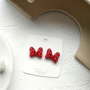 Minnie Mouse Inspired Bow Earrings